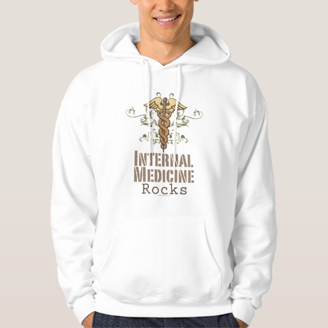 Veste À Capuche La médecine interne bascule le sweatshirt à (Devant)
