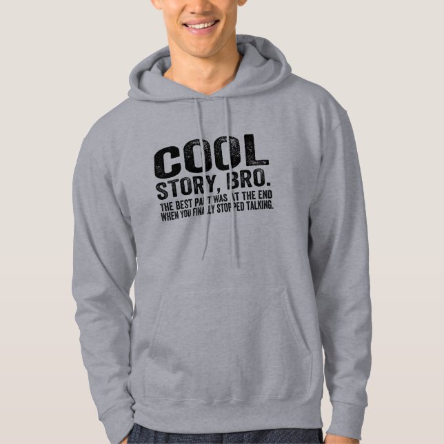 Veste À Capuche La meilleure pièce fraîche de l'histoire Bro.The (Devant)