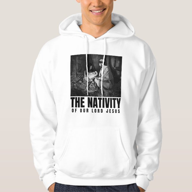 Veste À Capuche La Nativité De Notre Seigneur Jésus Christ Noël (Devant)
