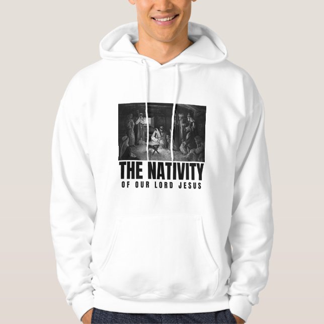 Veste À Capuche La Nativité De Notre Seigneur Jésus Christ Noël (Devant)