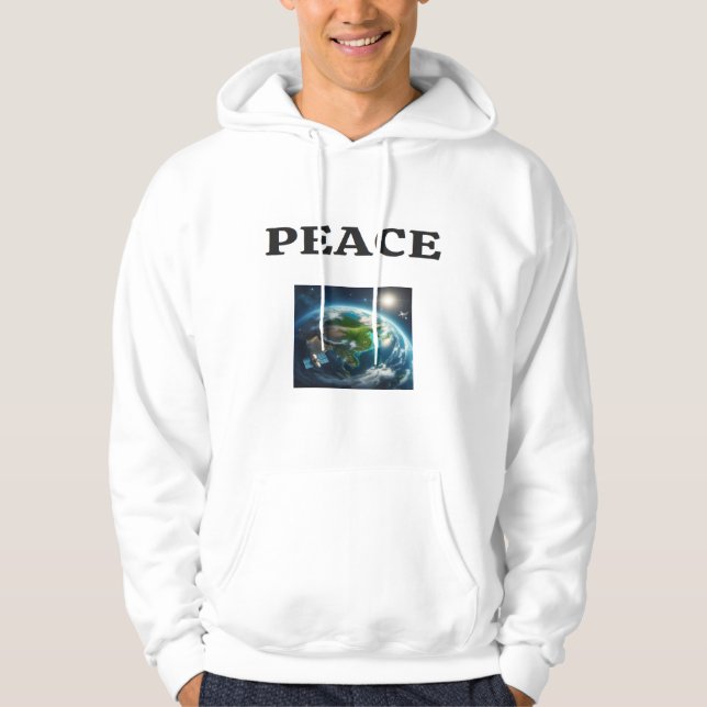 Veste À Capuche La paix de la Terre (Devant)
