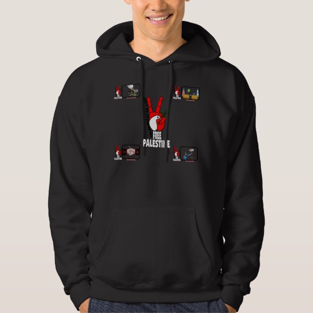 Veste À Capuche La Palestine libre (Devant)