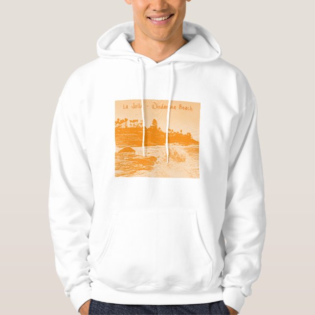Veste À Capuche La plage de La Jolla Windansea (Devant)