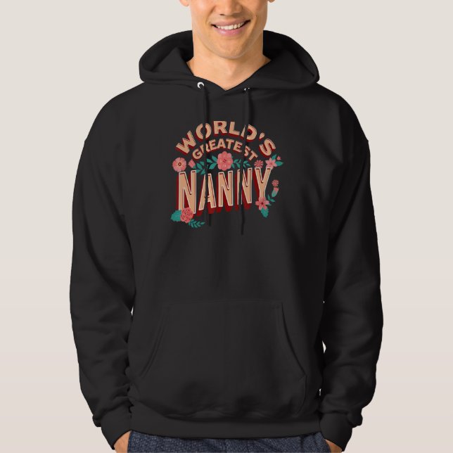 Veste À Capuche La plus grande nounou du monde (Devant)