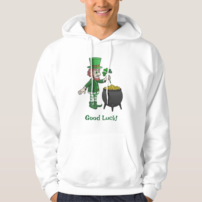 Veste À Capuche La Saint Patrick des lutins (Devant)