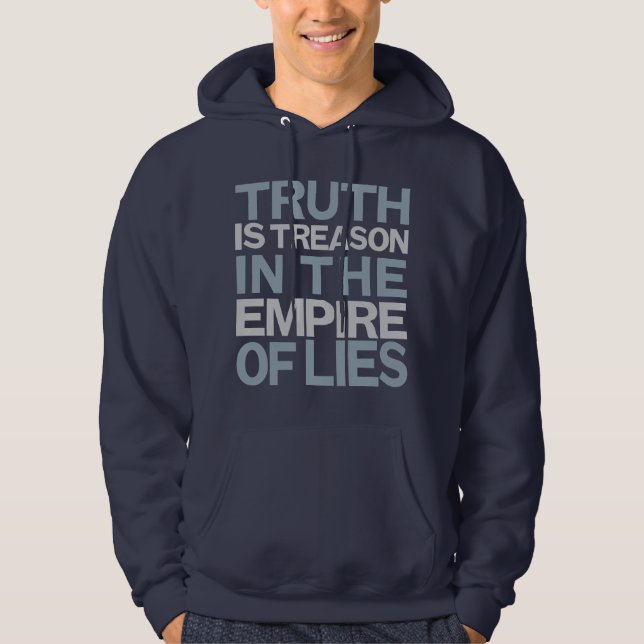 Veste À Capuche La vérité est chemise de trahison (Devant)