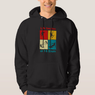 Veste À Capuche La vie commence à 15 nœuds Lifestyle Vintage