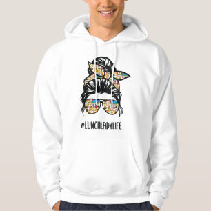 Veste À Capuche La vie de la dame du déjeuner Cheveux en chignon d