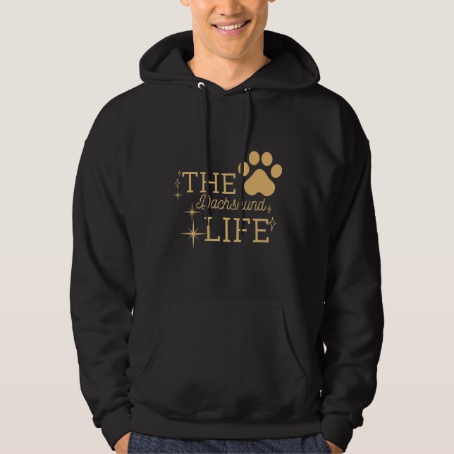 Veste À Capuche La vie des Dachshund (Devant)