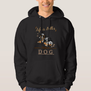 Veste À Capuche La Vie Est Meilleure Avec Un Chien Dachshund