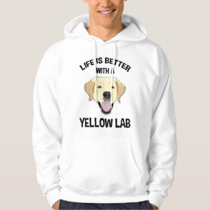 Veste À Capuche La Vie Est Meilleure Avec Un Laboratoire Jaune