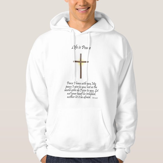 Veste À Capuche La vie est paix (Devant)
