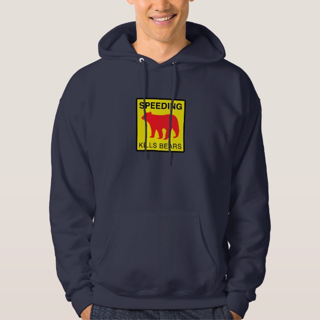 Veste À Capuche La VITESSE TUE BEARS.ai (Devant)
