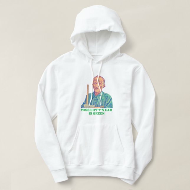 Veste À Capuche La voiture de Miss Lippy est verte - Billy Madison (Design devant)