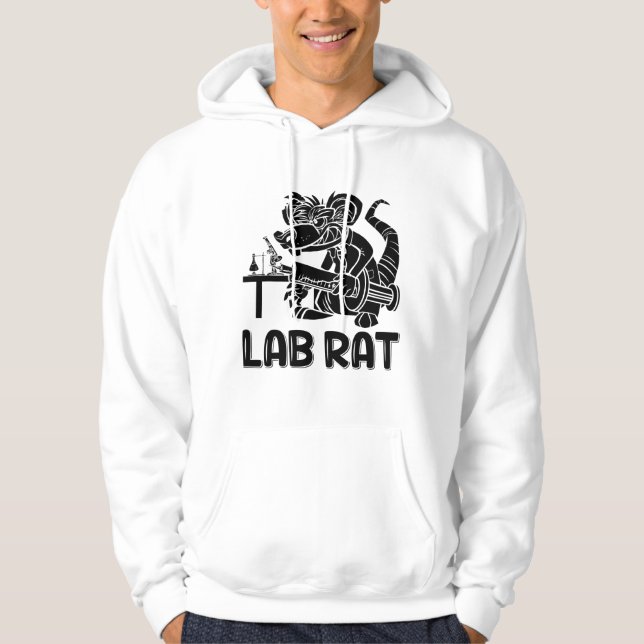 Veste À Capuche Laboratoire Technique Laboratoire Chimiste de Rat  (Devant)