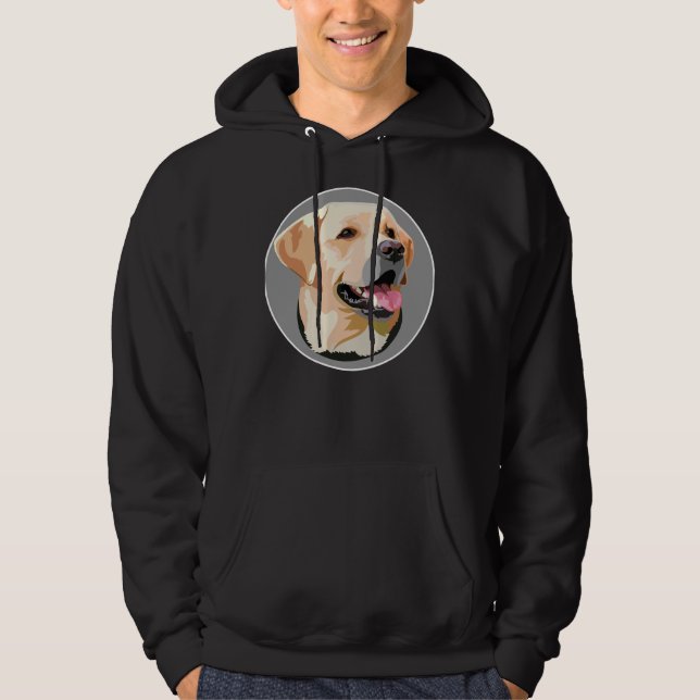 Veste À Capuche Labrador Retriever Chien Papa Maman Garçon Fille C (Devant)