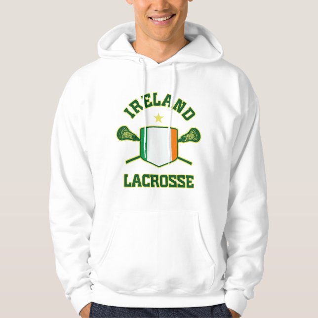Veste À Capuche Lacrosse de l'Irlande (Devant)