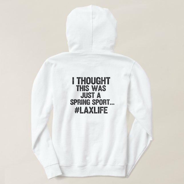 Veste À Capuche Lacrosse LAX (Design dos)