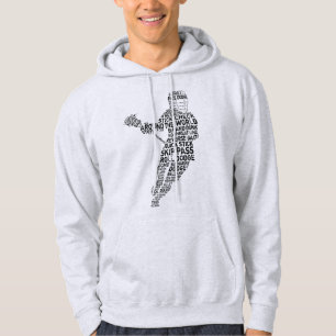 Veste À Capuche Lacrosse Player Word Art Word