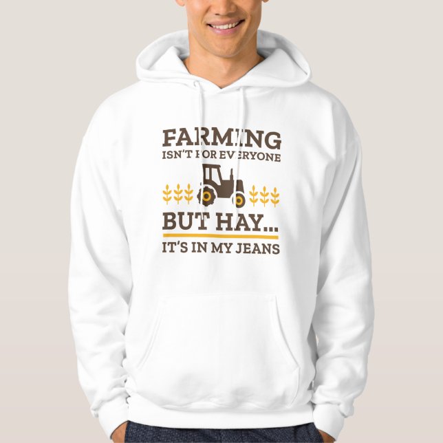Veste À Capuche L'agriculture n'est pas pour tout le monde (Devant)