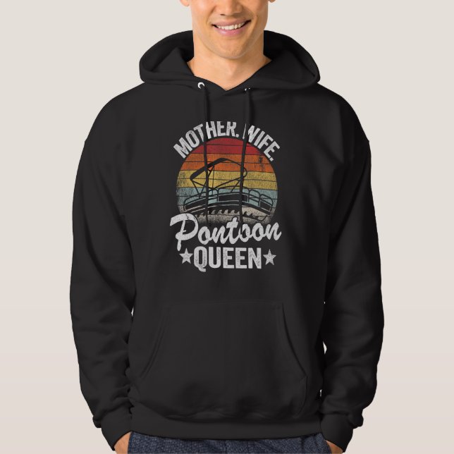 Veste À Capuche Lake Life Femmes Maman Mère Femme Ponton Reine 5 (Devant)