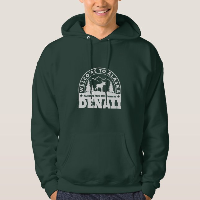 Veste À Capuche L'Alaska. Parc national et conserve de Denali (Devant)