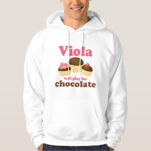 Veste À Capuche L'alto mignon jouera pour le chocolat