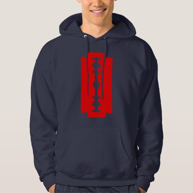 Veste À Capuche Lame en Razor - Rouge sur foncé (Devant)