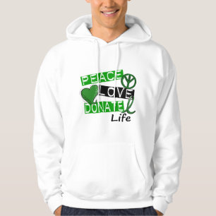 VESTE À CAPUCHE L'AMOUR DE PAIX DONNENT LA VIE