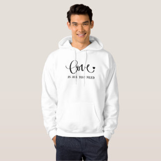 Veste À Capuche L'amour est tout ce dont vous avez besoin - Citati