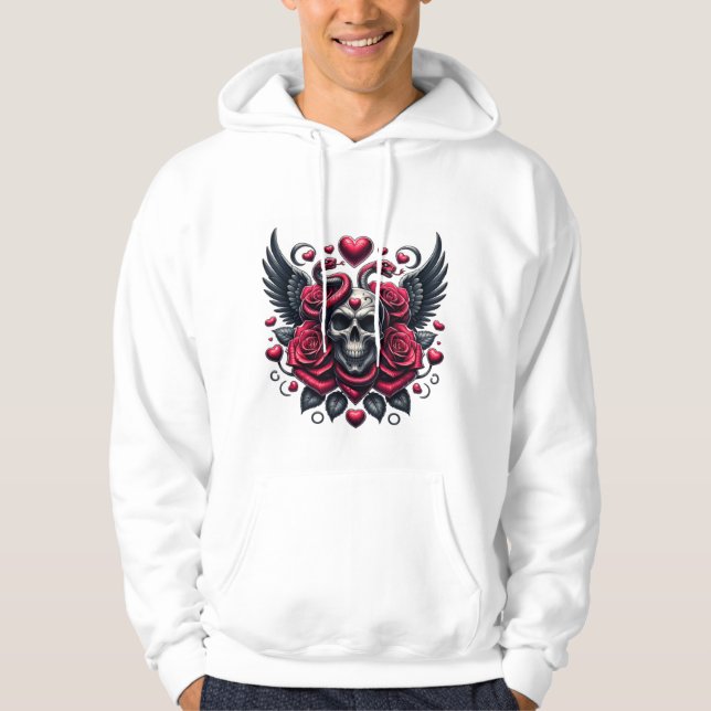Veste À Capuche L'amour et la mort liés (Devant)