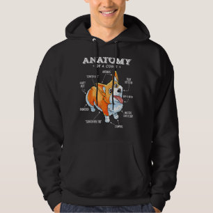 Veste À Capuche L'anatomie d'un Chien drôle de T-shirt Corgi