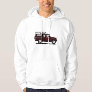 Veste À Capuche Land Rover rouge 110