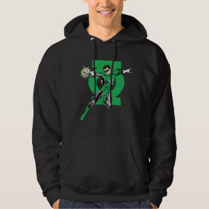 Veste À Capuche Lanterne verte avec l'arrière - plan de logo