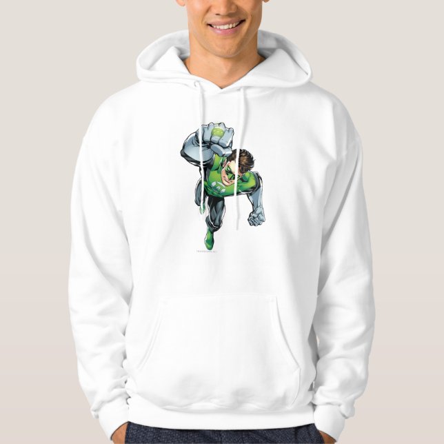 Veste À Capuche Lanterne verte - Comédie, Lever du bras (Devant)