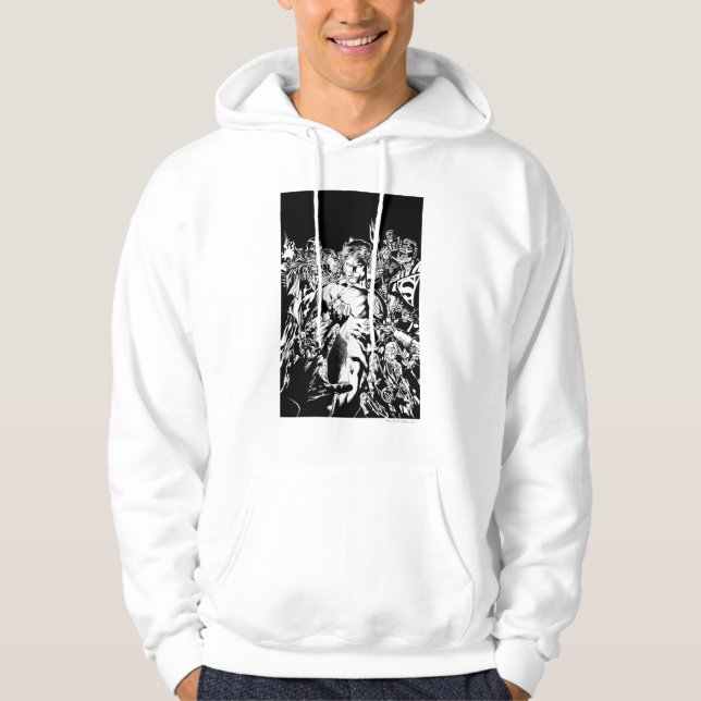 Veste À Capuche Lanterne verte entourée (Devant)