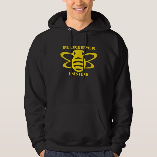 Veste À Capuche L'apiculteur à l'intérieur du miel stylisé Illustr (Devant)