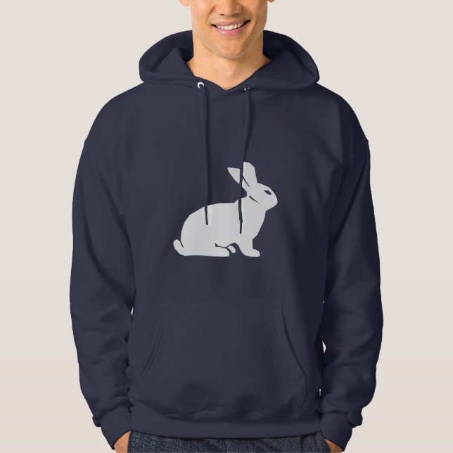 Veste À Capuche Lapin bleu (Devant)