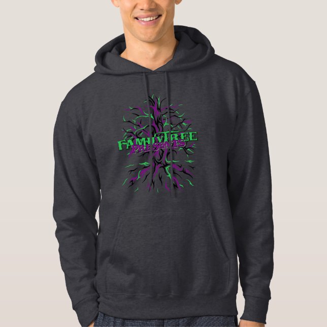 Veste À Capuche L'arbre généalogique présente le logo (Devant)