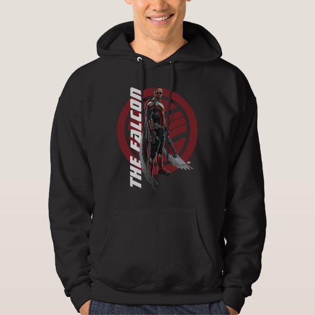 Veste À Capuche L'art de caractère du faucon (Devant)