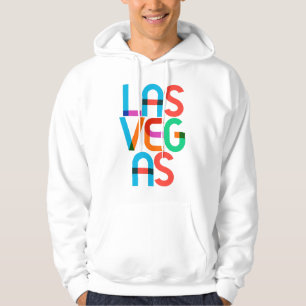 Veste À Capuche Las Vegas États-Unis Lettres Pop Art