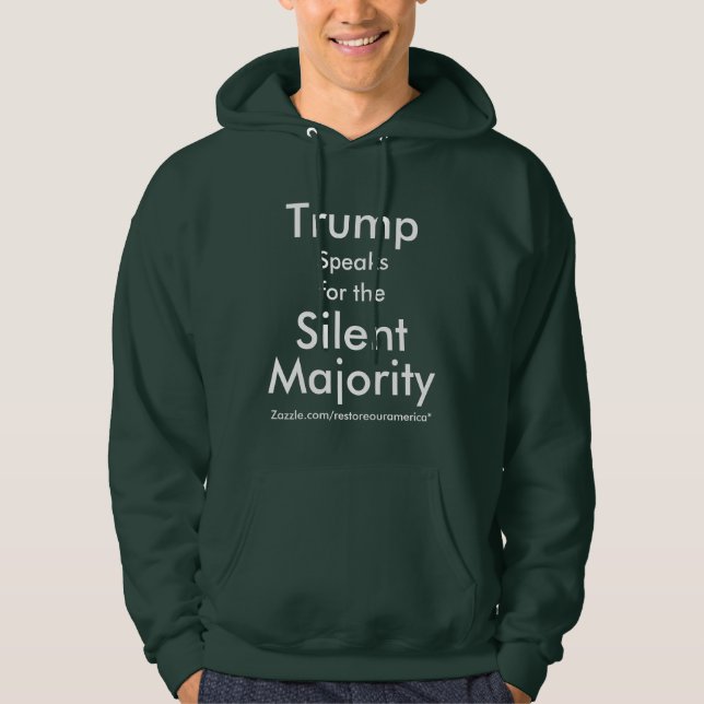 Veste À Capuche L'atout parle pour le T-shirt de majorité (Devant)