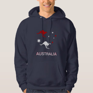Veste À Capuche L'Australie Roo et croix Hoody