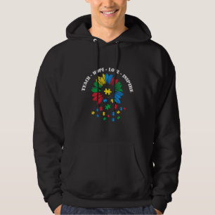 Veste À Capuche L'autisme Apprendre l'amour de l'espoir Inspirer