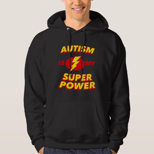 Veste À Capuche L'autisme est mon super héros de sensibilisation a (Devant)