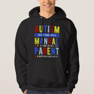 Veste À Capuche L'autisme ne vient pas avec un manuel Parent Puzzl