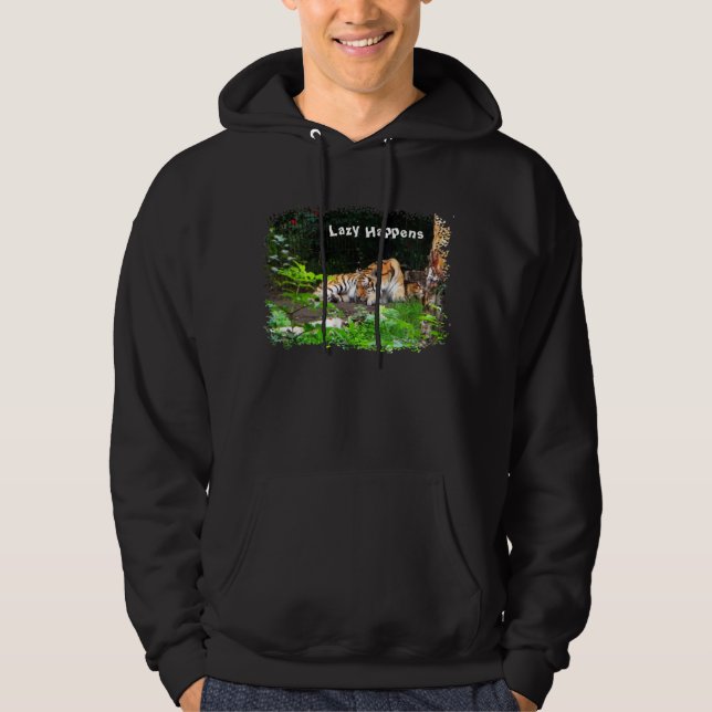 Veste À Capuche Lazy arrive le tigre de Sibérie (Devant)
