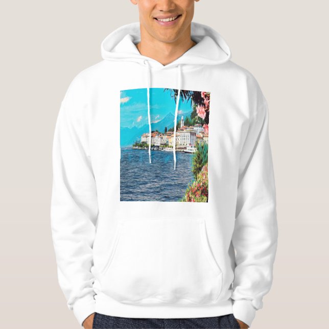 Veste À Capuche ldp BELLAGIO - Lac de Côme - (Devant)