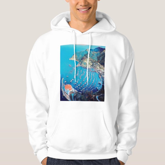 Veste À Capuche ldp PÈRE NOËL CATALINA Island - Californie - port (Devant)