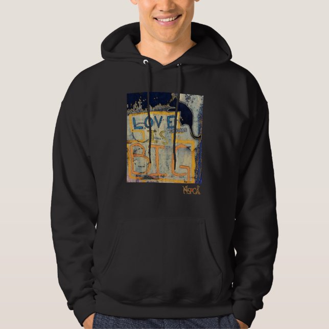 Veste À Capuche Le "amour est GRAND - des animaux d'amour" par (Devant)